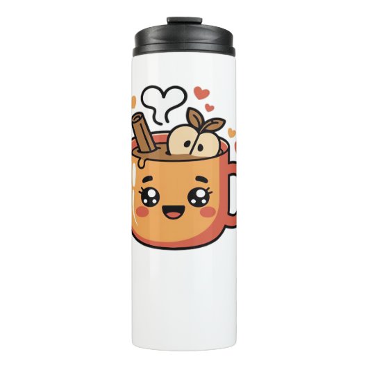 kawaii herfstthee Classic T-Shirt Thermosbeker (Voorkant)