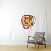 kawaii herfstthee Classic T-Shirt Wandkleed (In Situ (horizontaal))