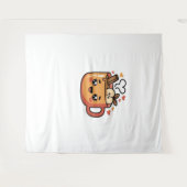 kawaii herfstthee Classic T-Shirt Wandkleed (Voorkant (horizontaal))