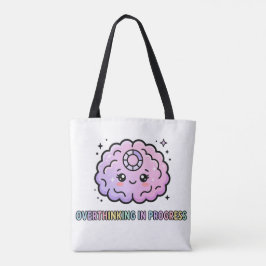Kawaii Hersen Grappig Overdenken In Uitvoering Tote Bag