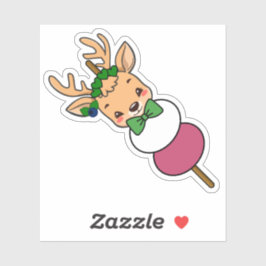 Kawaii Herten Dango-spies - Mooie Japanse Eten Ani Sticker