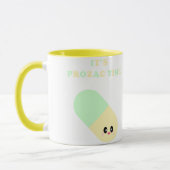 Kawaii Het is Prozac Tijd Leuke Drugs Mok (Links)