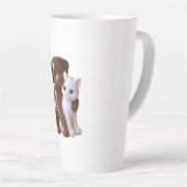 Kawaii Hond & Kat  Latte Mok (Rechterhoek)