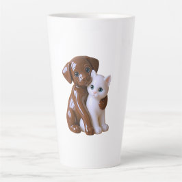 Kawaii Hond & Kat Latte Mok