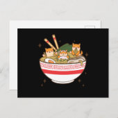 Kawaii-honden die Ramen eten Briefkaart (Voorkant / Achterkant)