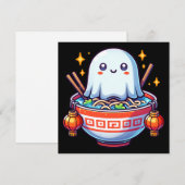 Kawaii Hongerige Geesten Festival Kaart (Voorkant / Achterkant)