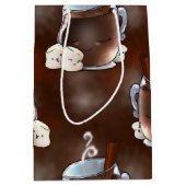 Kawaii Hot Chocolate en Marshmallows Medium Cadeauzakje (Voorkant)