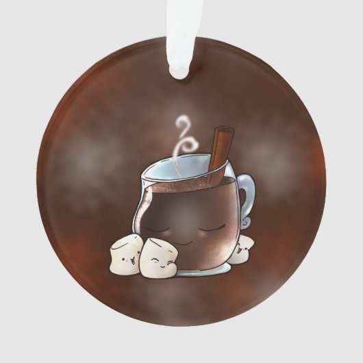 Kawaii Hot Chocolate en Marshmallows Ornament (voorkant)