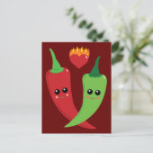 Kawaii Hot Pepper Briefkaart (Staand voorkant)