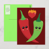 Kawaii Hot Pepper Briefkaart (Voorkant / Achterkant)