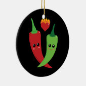 Kawaii Hot Pepper Keramisch Ornament (Rechts)