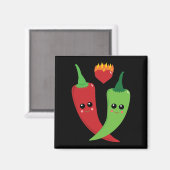 Kawaii Hot Pepper Magneet (Voorkant / Achterkant)