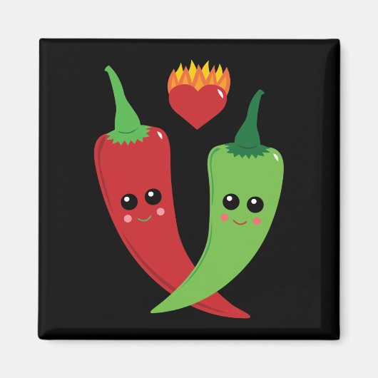 Kawaii Hot Pepper Magneet (Voorkant)