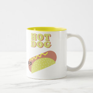 KAWAII HOTDOG MOOIE BEKER TWEEKLEURIGE KOFFIEMOK