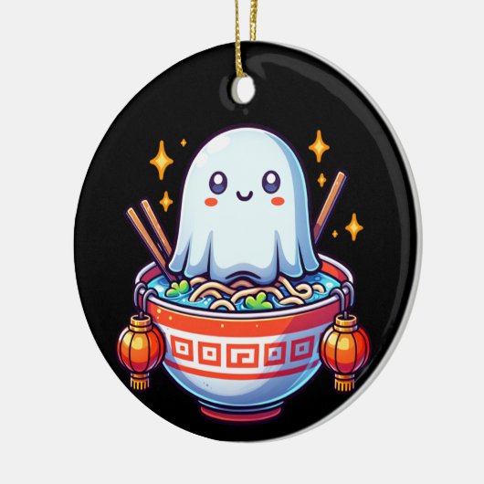 Kawaii Hungry Ghost Festival Keramisch Ornament (Links)