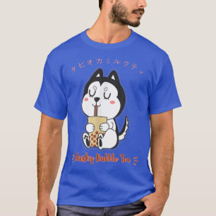 Kawaii Husky boba T-shirt
