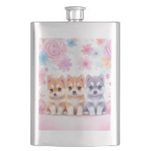 Kawaii Husky Puppies: Pastel Pals Koffie
