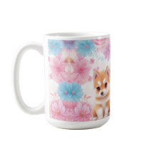 Kawaii Husky Puppies: Pastel Pals Koffie
