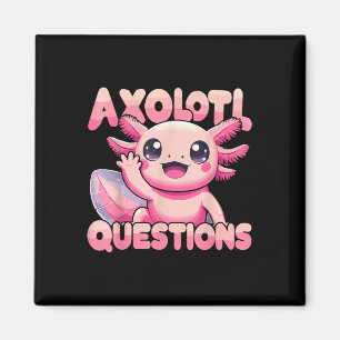Kawaii I Axolotl Vragen Funny Axolotl Magneet
