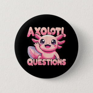 Kawaii I Axolotl Vragen Funny Axolotl Ronde Button 5,7 Cm