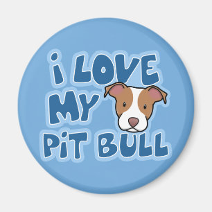 Kawaii I hou van mijn pitbull Magneet