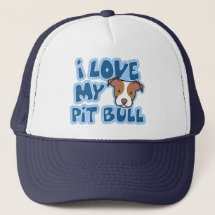 Kawaii I hou van mijn pitbull Trucker Pet