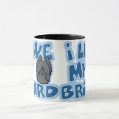 Kawaii I Love My Briard (Black) Mok (Midden)
