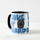 Kawaii I Love My Briard (Black) Mok (Voorkant links)
