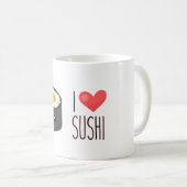 Kawaii I Love Sushi Koffiemok (Voorkant rechts)