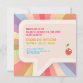 Kawaii Ice Cream Birthday Party Invitation Kaart (Achterkant)