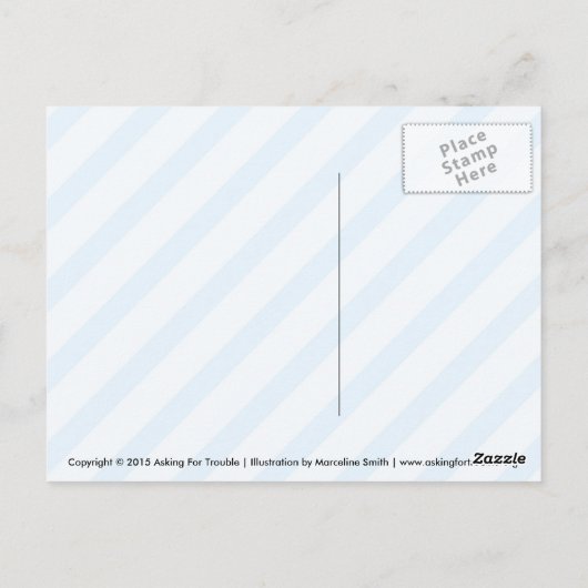 Kawaii Ice Cream Cone Briefkaart (Achterkant)