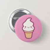 Kawaii Ice Cream Cone Button (Voorkant /achterkant)