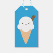 Kawaii Ice Cream Cone Cadeaulabel (Voorkant)