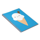 Kawaii Ice Cream Cone Notitieboek (Rechterzijde)