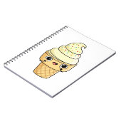 Kawaii Ice Cream Cone Notitieboek (Linkerzijde)