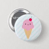 Kawaii Ice Cream Cone Ronde Button 5,7 Cm (Voorkant /achterkant)