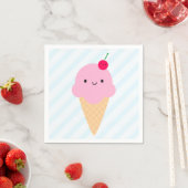 Kawaii Ice Cream Cone Servetten (Insitu)