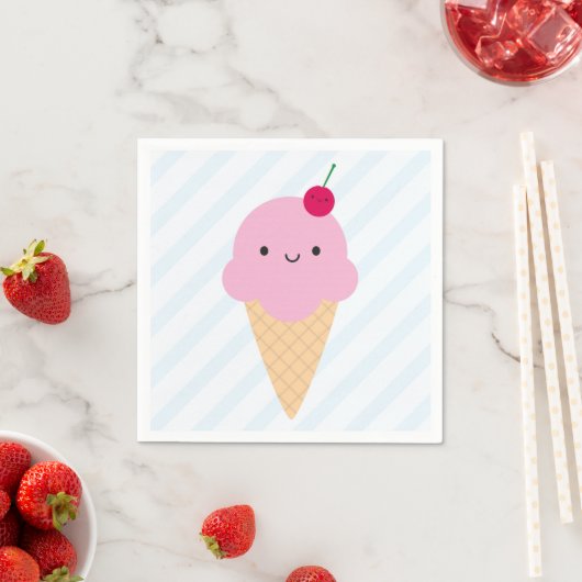Kawaii Ice Cream Cone Servetten (Insitu)