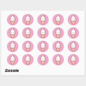 Kawaii Ice Cream Cone Sticker (Vel)