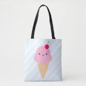 Kawaii Ice Cream Cone Tote Bag (Voorkant)