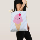 Kawaii Ice Cream Cone Tote Bag (Dichtbij)