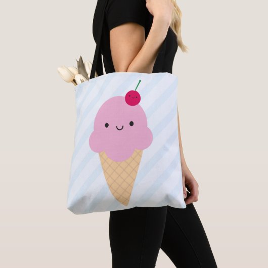 Kawaii Ice Cream Cone Tote Bag (Dichtbij)