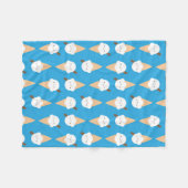 Kawaii Ice Cream Cones Fleece Deken (Voorkant (Horizontaal))