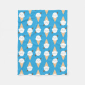 Kawaii Ice Cream Cones Fleece Deken (Voorkant)