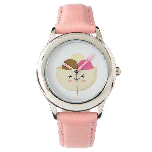 Kawaii Ice Cream Horloge (Voorkant)