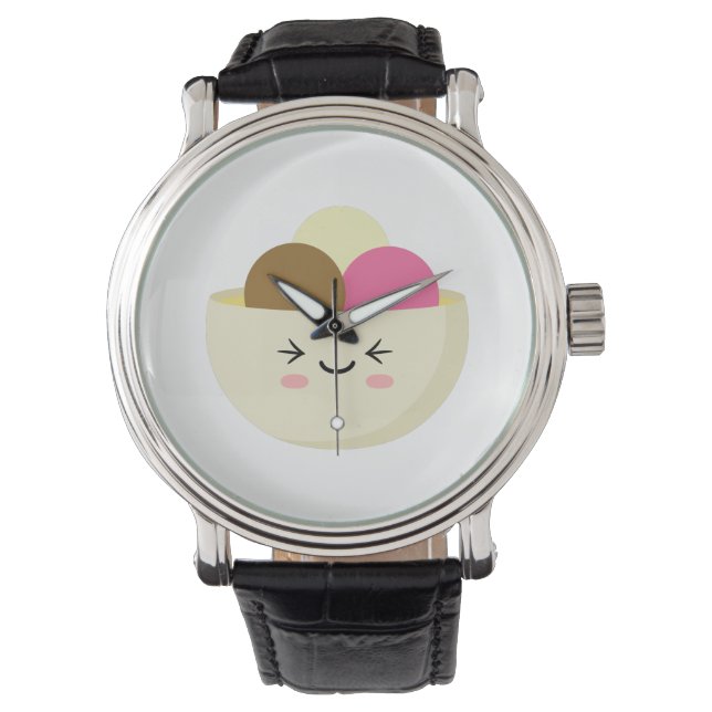 Kawaii Ice Cream Horloge (Voorkant)