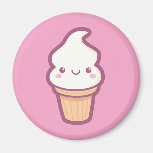 Kawaii Ice Cream Kegelmagneet Magneet