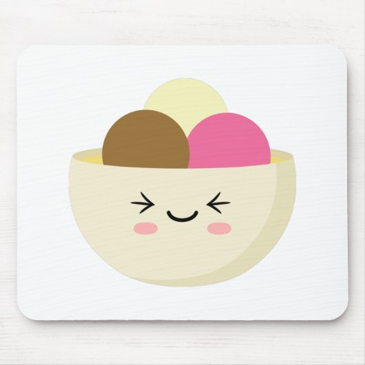 Kawaii Ice Cream Muismat (Voorkant)