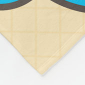 Kawaii Ice Cream Narwhal Fleece Deken (Hoek)