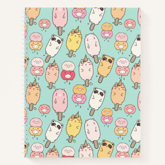 Kawaii Ice Cream Notitieboek (Voorkant)